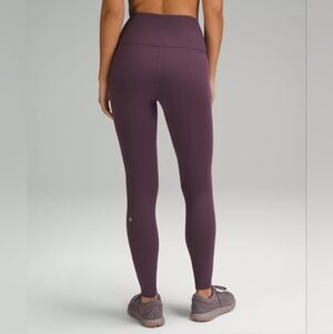 Lululemon Wunder Train High-Rise Ribbed Tight 28" *Grape Thistle Size 8